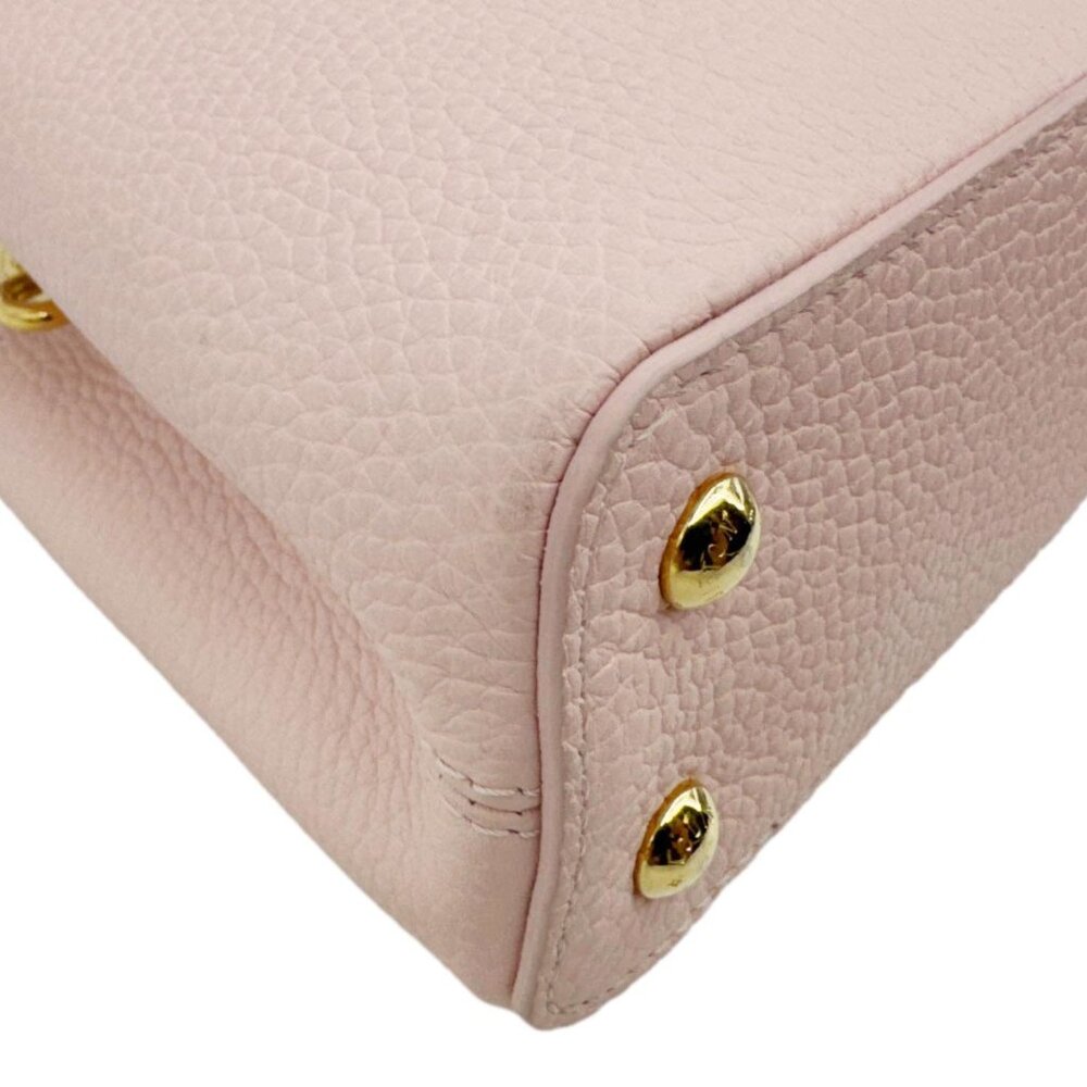Louis Vuitton  Capucines Mini Taurillon Leather Crossbody Bag Pink - Picture 9 of 12
